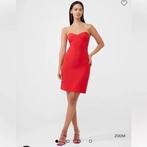 French Connection Echo Crepe Sweetheart Dress NWT